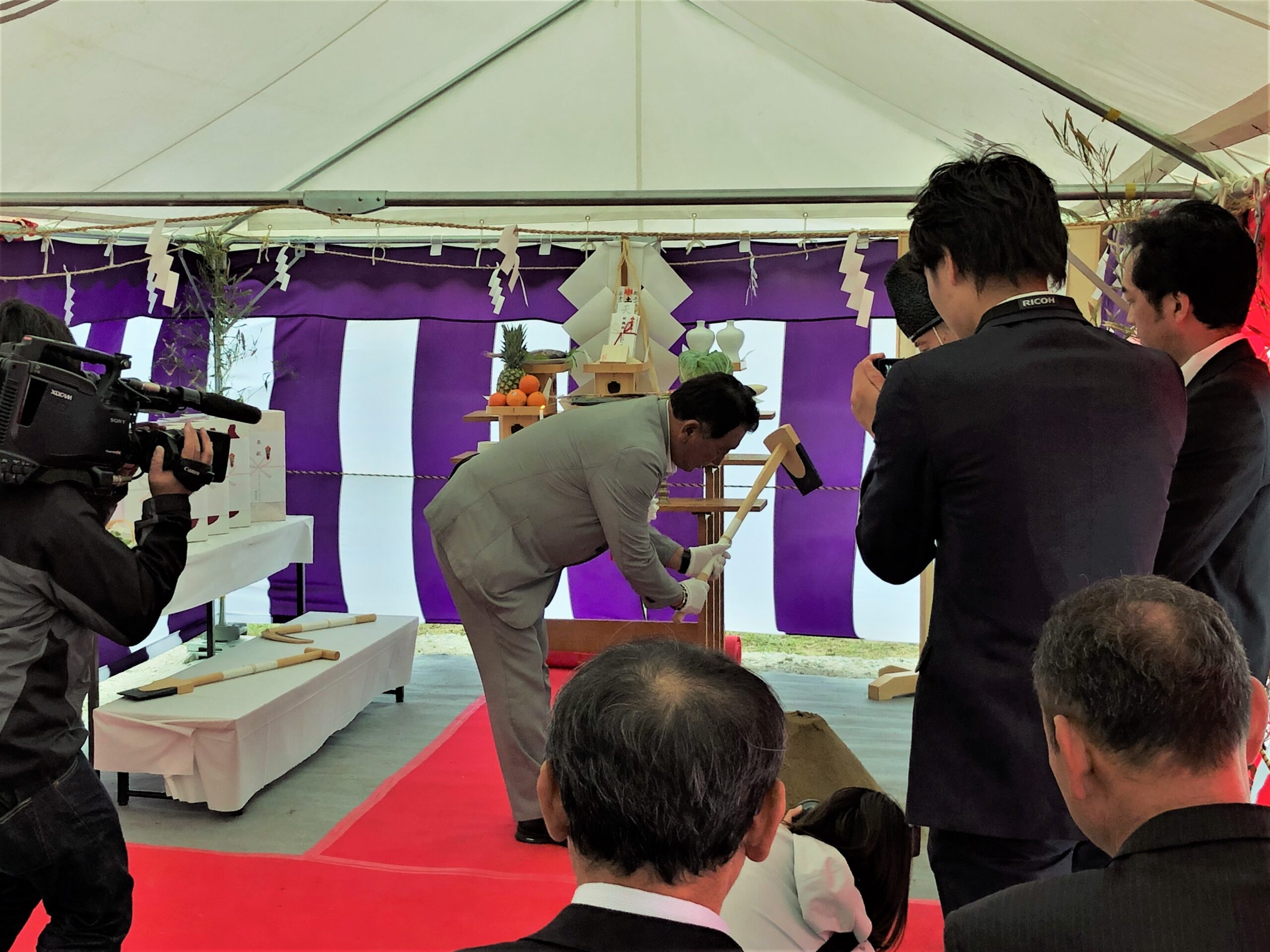 秋田南青果センター!盛大に起工式! サムネイル